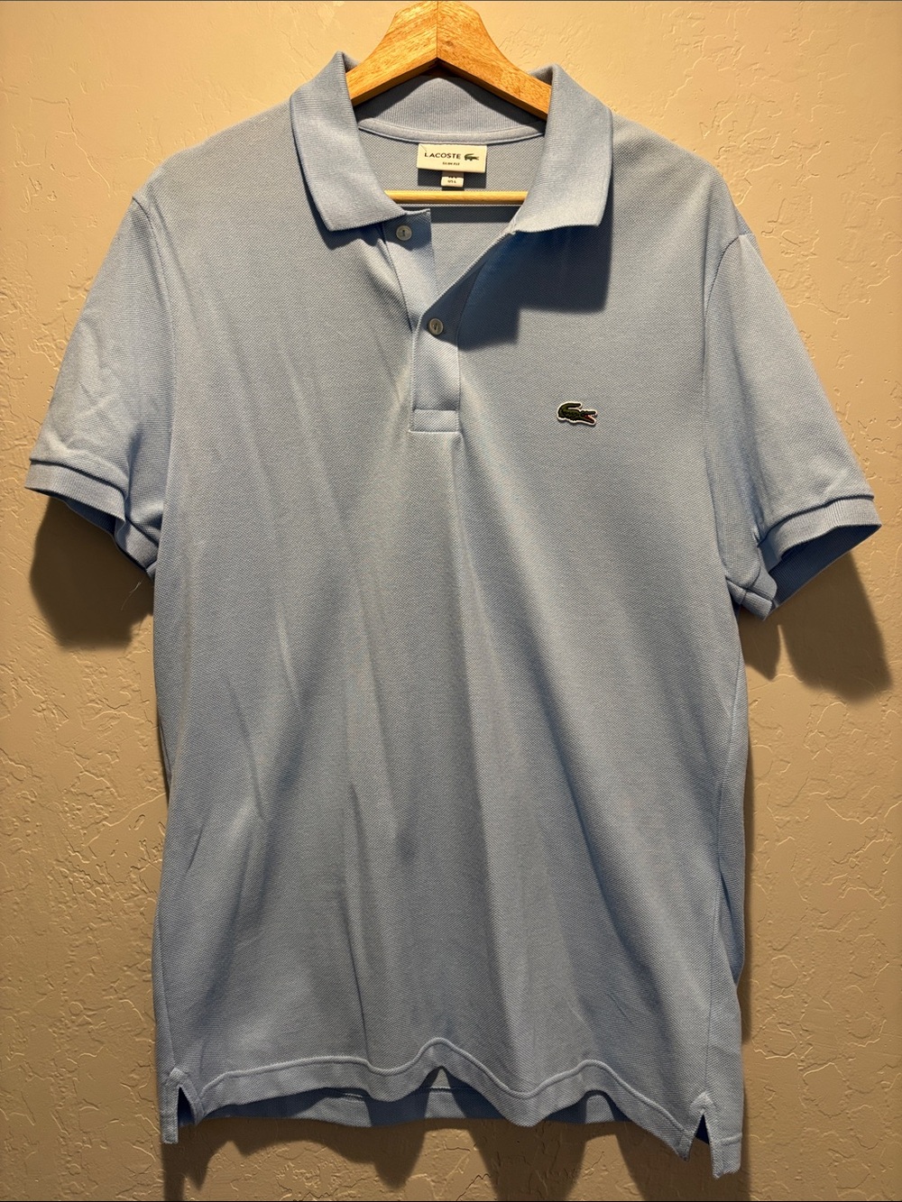 Lacoste Men's Pale Blue Piqué Polo